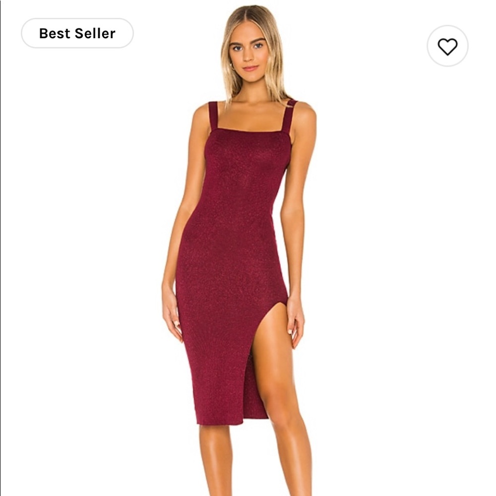 REVOLVE Superdown Zoe Square Neck Dress Small